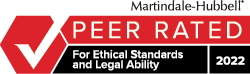 Peer Rated For Ethical Standards and Legal Ability 2022