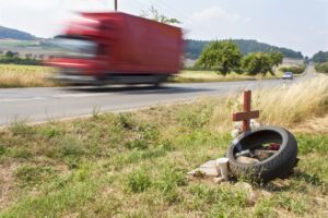 Speeding dangers memorialized on country road